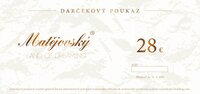 Voucher Matějovský v hodnote 28 eur 