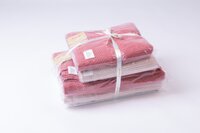 Matějovský sada uterákov 4 ks vo farbách: svetlo ružová + červeno-ružová